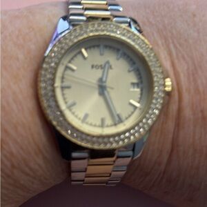 Fossil Two-Tone Gold and Silver Watch